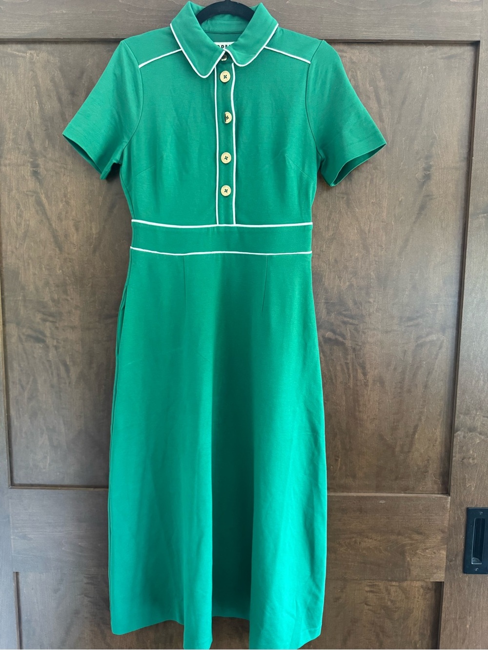 NWT Boden Etta Piping Trim Ponte Dress Fresh Green